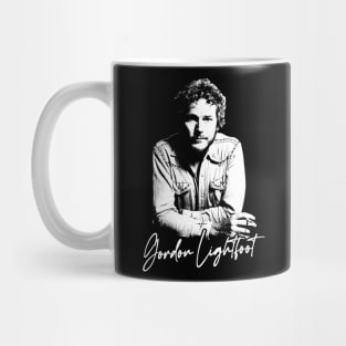 Gordon Lightfoot / Retro Style Country Fan Design Mug